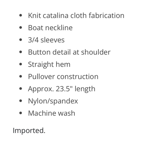 J. McLaughlin Wavesong Catalina Cloth Button Shoulder Boatneck Quarter Sleeve XL - Picture 14 of 14